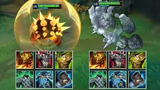 RAMMUS vs MALPHITE FULL BUILD FIGHTS & Best Moments!