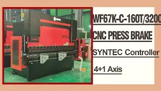 RONGWIN guides you WF67K-C-160T/3200 4+1 Axis SYNTEC 730BA Controller CNC press brake configuration