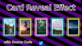 Card Reveal Effect | HTML & CSS | AB Coder