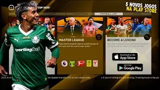 5 NOVOS JOGOS DE FUTEBOL 2026 NA PLAY STORE - OS MELHORES JOGOS PARA CELULAR 2026