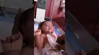 Cute newborn baby drinking milk 🍼