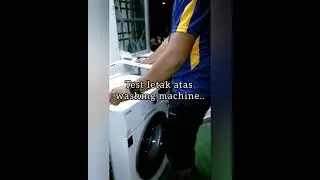 Cara pasang mesin basuh dan dryer Toshiba | How to install Toshiba washing machine and dryer