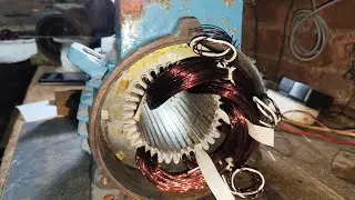 5 HP 2880 RPM  ABB make motor winding l alternators winding l electric motor l three phase motors l