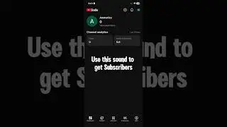 Use this Sound to get more Subscribers