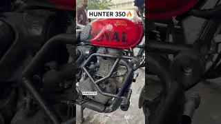 ROYAL ENFIELD HUNTER 350 ACCESSORIES | CRASH GUARD | CARRIER | HUNTER MODIFICATION |  #hunter350