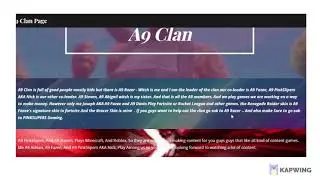 A9 Clan Page And About A9 Clan