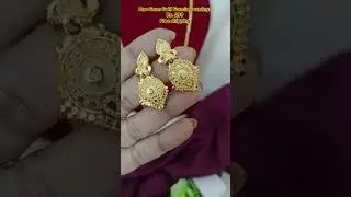 One Gram Gold Forming earrings 8248177897 #sujacreations #jewellery