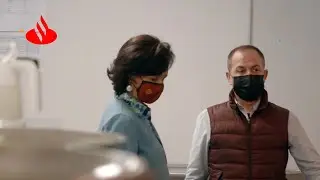 ANA BOT&Iacute;N visits the FOOD PROCESSING plant | Santander Bank