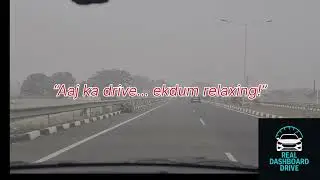 Foggy Highway Ride | Real Dashboard Driving