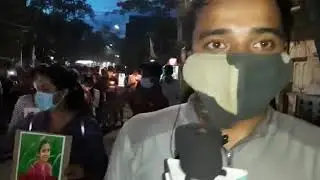 24x7 News Channel Hathras Rape Case Protest Rally