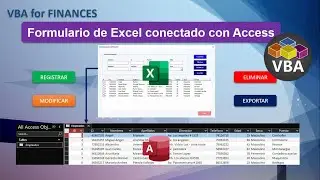 VBA Excel conectado con Access, Agregar Editar y Eliminar