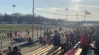 April 23, 2022 Opening Ceremony National Anthem at South Bend Motor Speedway