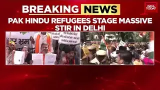 Pakistani Hindu Refugees In Delhi Protest Against Delhi CM Arvind Kejriwal's Remarks on CAA