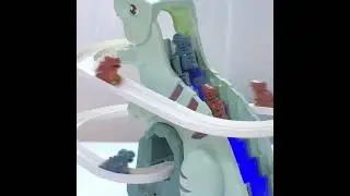 Dinosaurs Climbing Slide Light Up Music Stairs Toy With 3pcs Dinosaur Alloy Race Cars