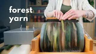 Making Forest Yarn (Carding & Spinning)