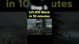 Уровень 100 БЛОК Быстрая в Скайриме