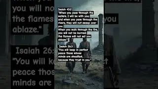 Isaiah 43:2 When you pass through the waters, I will be with you;and when you pass through the river