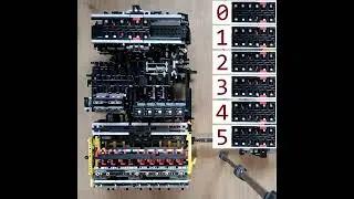 Lego Turing machine simulator WIP binary counting timelapse (80x)