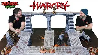 Age of Sigmar: WARCRY Battle Report! Stormcast Eternals Warrior Chamber vs Bonesplitterz