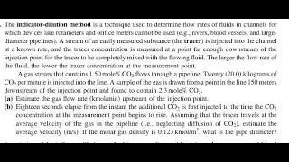 The indicator-dilution method is a technique used to determine flow rates of fluids in channels for