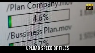 HD Stock Footage - Upload Speed Of Files 4