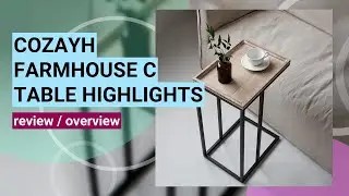 COZAYH Farmhouse C Table Review: Perfect Space-Saving End Table?