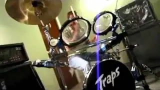 Traps A400NC drum-kit w/Traps cymbals set; demo by Alan Smith in Pakistan