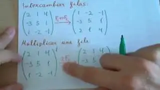 Transformaciones elementales de matrices