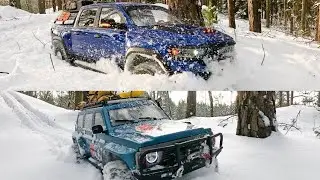 Dodge RAM и Nissan Patrol против зимних условий