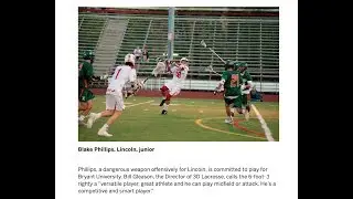 Blake Phillips - Junior Year Varsity Lacrosse Highlights - 2018