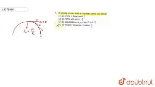 If a body moves with a constant speed in a circle