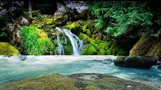 waterfall video with beautiful water sound #animation #waterfall #প্রাকৃতিক #natural #sea