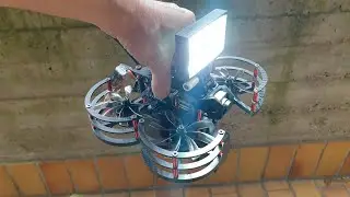 First 10min night flight of the Xpert Sniper mini security drone in complex and confined spaces