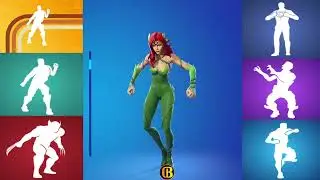 Poison Ivy Performs All Emotes & Dances in Fortnite