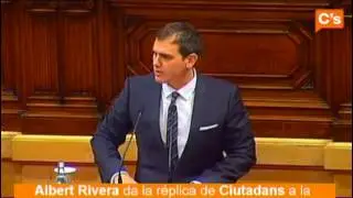 C's: Pleno 23/01/2013. Albert Rivera da la réplica a Artur Mas