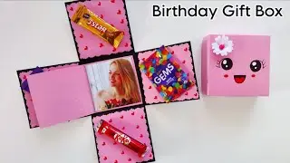 Chocolate explosion box / surprise gift box for birthday / How to make greeting card for Birthday 