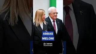 Italian PM Meloni meets Palestinian president Mahmoud Abbas