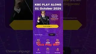 Kaun Banega Crorepati? Play Along on 01 October 2024 KBC Ep - 35 | #quizplaywin | Quiz Play Win