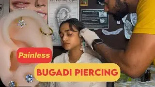 Painless Bugadi Piercing at ShowUp Tattooz, Bengaluru | Best Tattoo & Piercing Studio✨ #painless
