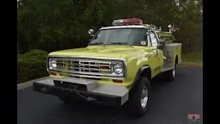 360 V8 Powered 1974 Dodge W300 Fire Truck Test Drive