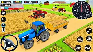 Real Tractor Farming Simulator 2025 - Harvester Tractor Driving Games 3D - Android Gameplay