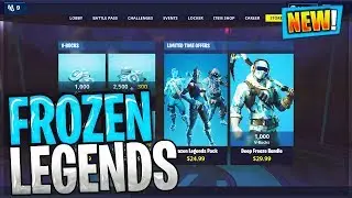 Fortnite Frozen Legends Pack Bundle &pound;20 Frozen Raven - Frozen Red Knight - Frozen Love Ranger