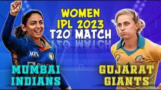 MI vs GG WPL 2023 WOMENS TEAM MATCH - WPL Live Gameplay - Cricket 22 - Hikachu