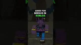 Второй новый приём Бируса (Roblox Z Battlegrounds Dragon Ball) #шорты
