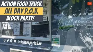Action Food Truck busy HOA event! Set up, service, and behind the scenes POV.  HD 1080p