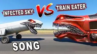 TRAIN EATER VS INFECTED SKY SONG - Monster Showdown (Horror Animation)