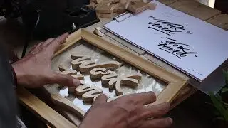 Wooden Lettering (kerajinan huruf dari limbah kayu)