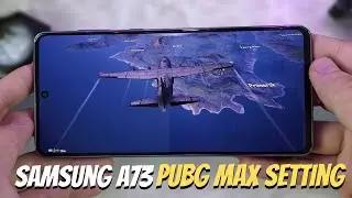 Samsung Galaxy A73 5G PUBG Mobile Gaming test Max Setting 2024