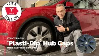 Покрасьте колпаки колёс Tesla Model Y с помощью Plasti-Dip! Лучше или хуже? Судите сами!