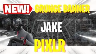 How To Make A Fortnite Twitter GRUNGE Header/Banner Using Pixlr E  (free editing software )